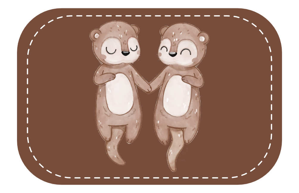 Kunstleder Patch (Farbe wählbar) 44.Otter
