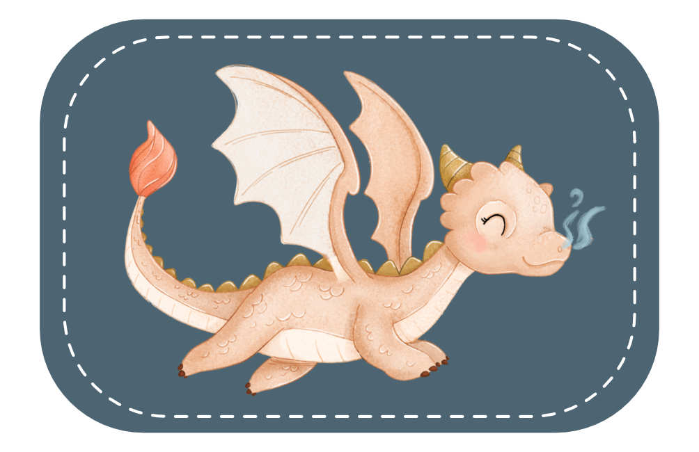 Kunstleder Patch (Farbe wählbar) 49.Drache