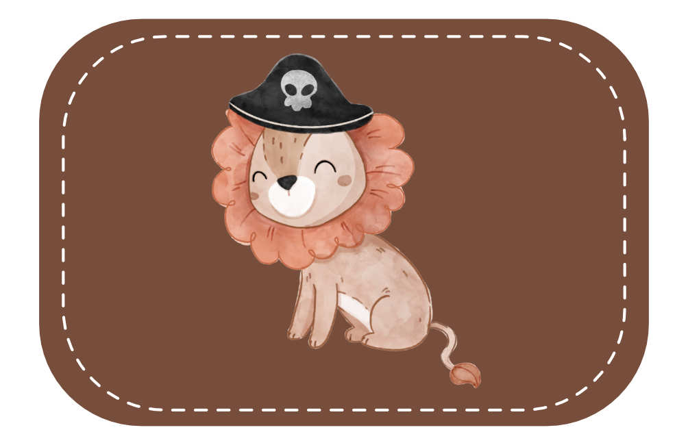Kunstleder Patch (Farbe wählbar) 54.Pirtaen Löwe