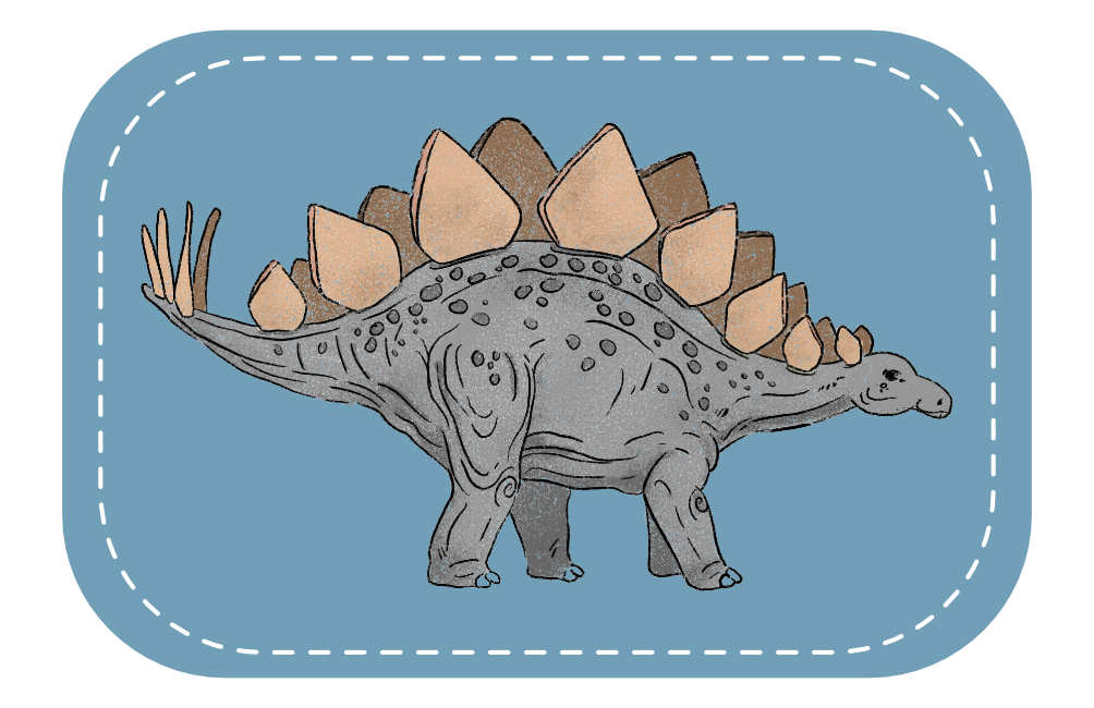 Kunstleder Patch (Farbe wählbar) 62.Dino 2