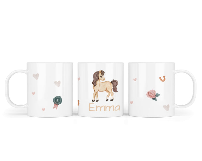 Kunststofftasse 19.Pferd