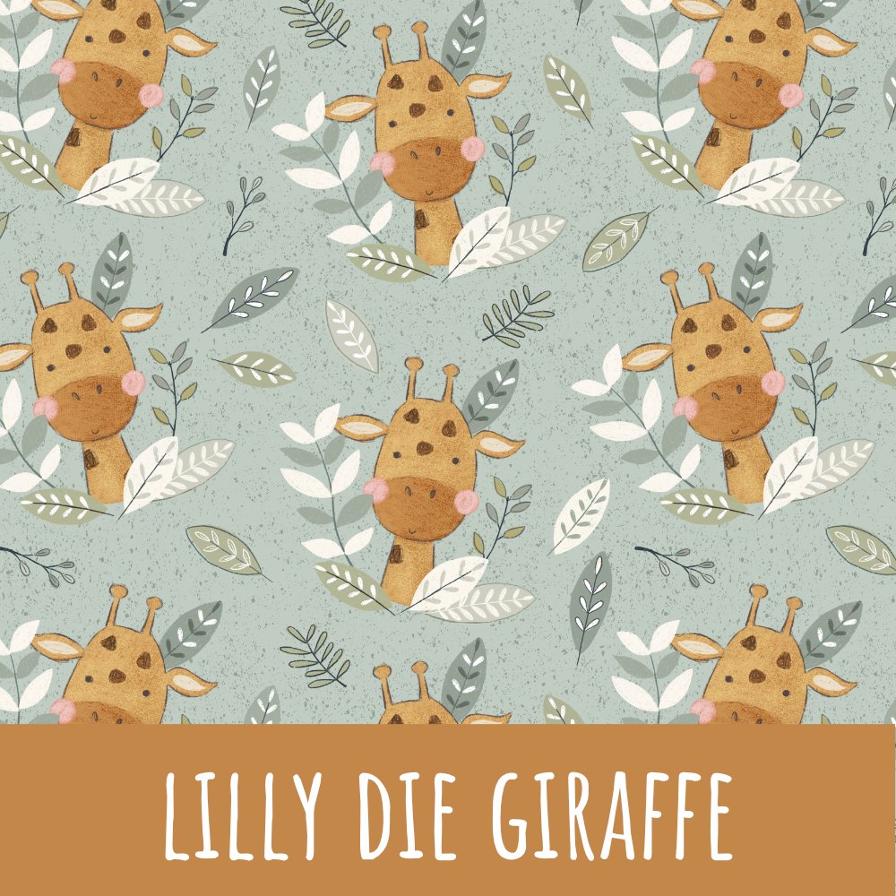 Lilly die Giraffe Bio Rib Jersey