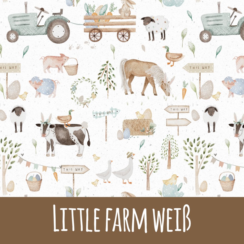 Little farm weiß Baumwolle