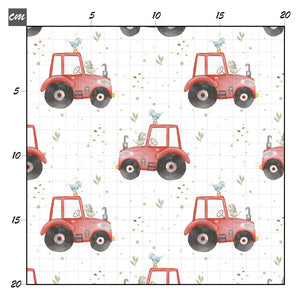 Mr. big red tractor Baumwolle - Mamikes