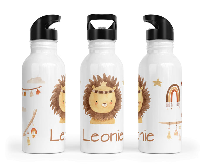Personalisierte Edelstahl Trinkflasche 13.Löwe