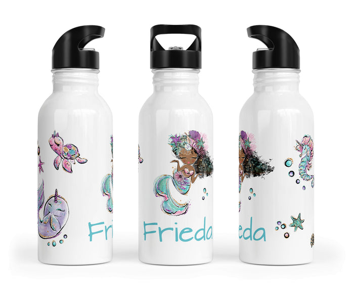 Personalisierte Edelstahl Trinkflasche 17.mermaids 3