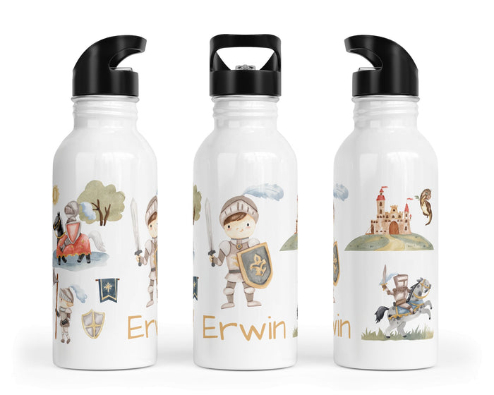 Personalisierte Edelstahl Trinkflasche 50.Ritter