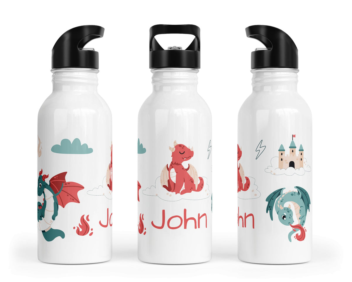 Personalisierte Edelstahl Trinkflasche 65.Drache