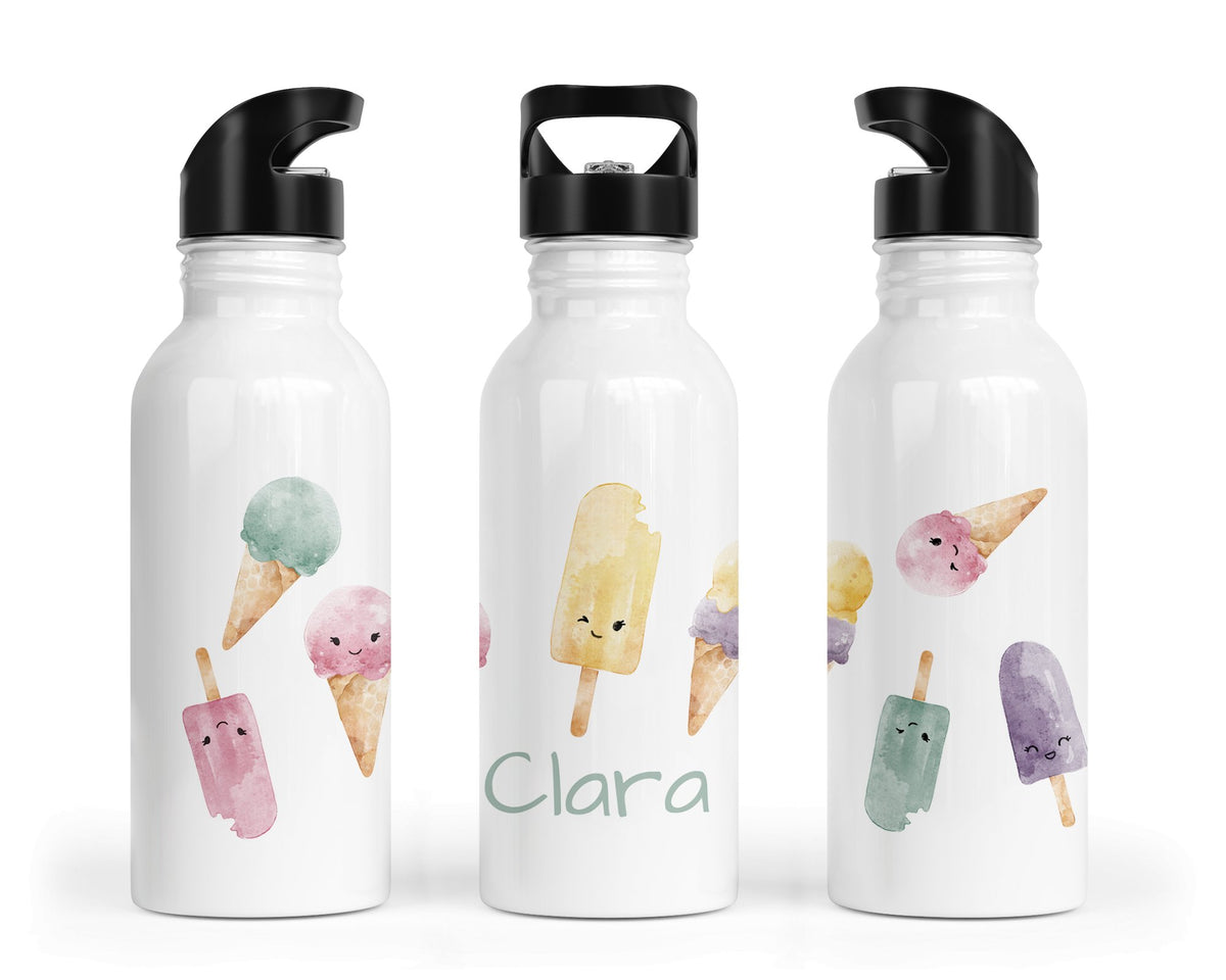 Personalisierte Edelstahl Trinkflasche 69. Eis