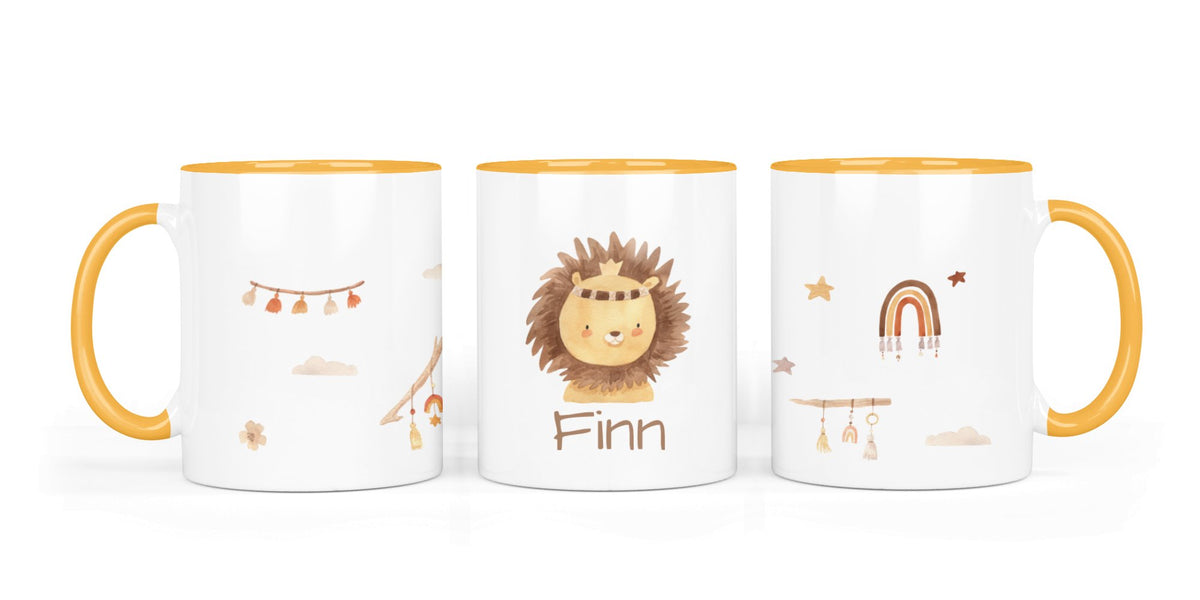 Personalisierte Keramiktasse (7 Farben) 13.Löwe
