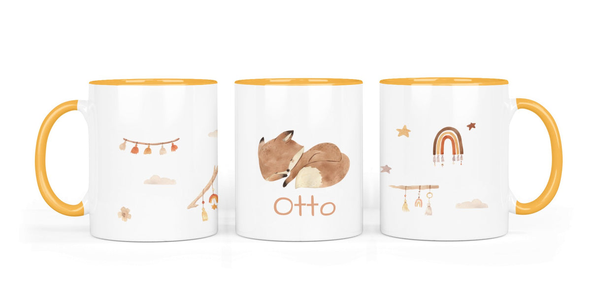 Personalisierte Keramiktasse (7 Farben) 26.Fuchs