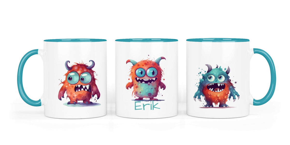 Personalisierte Keramiktasse (7 Farben) 60.Monster