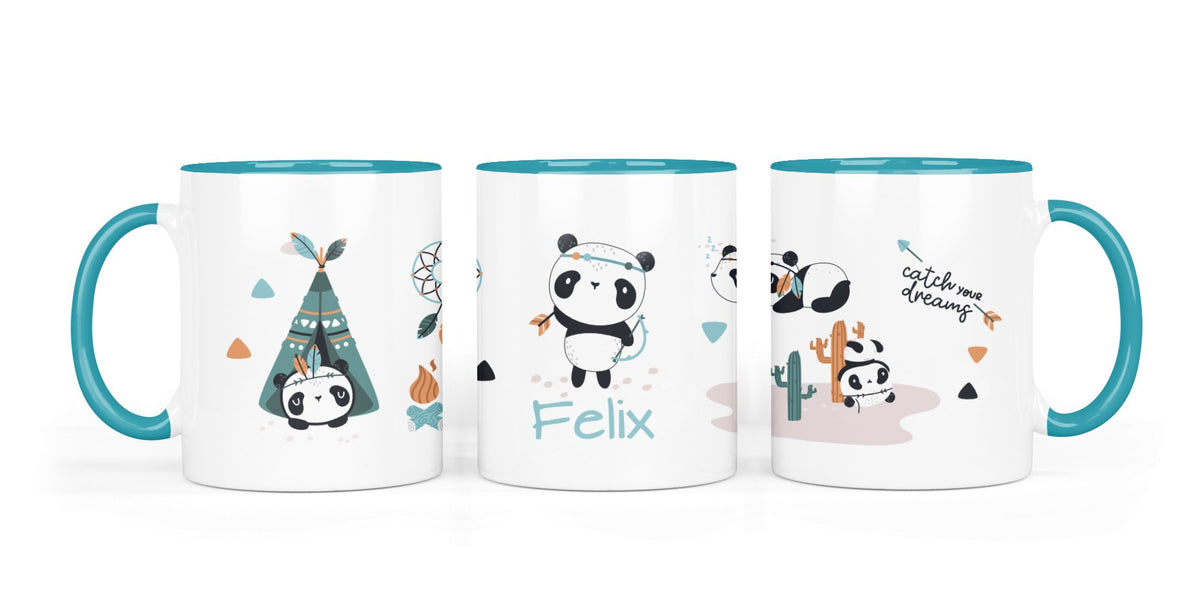 Personalisierte Keramiktasse (7 Farben) 73. catch your dreams