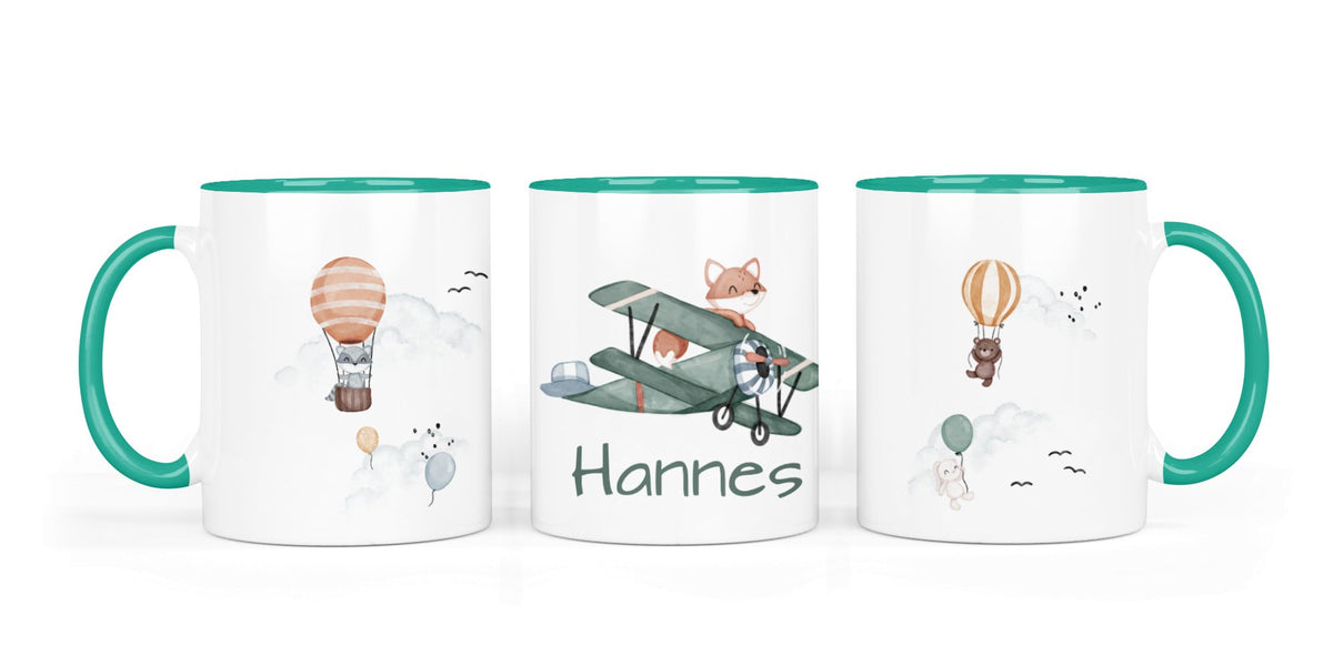 Personalisierte Keramiktasse (7 Farben) 9.sky woodland