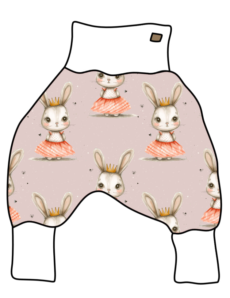 DIY-Paket Lange Pumphose Prinzessin Hase rosa
