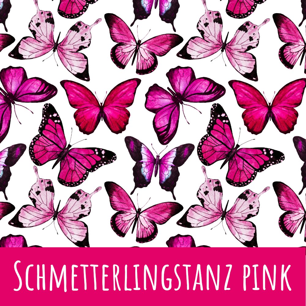 Schmetterlingstanz pink Baumwolle