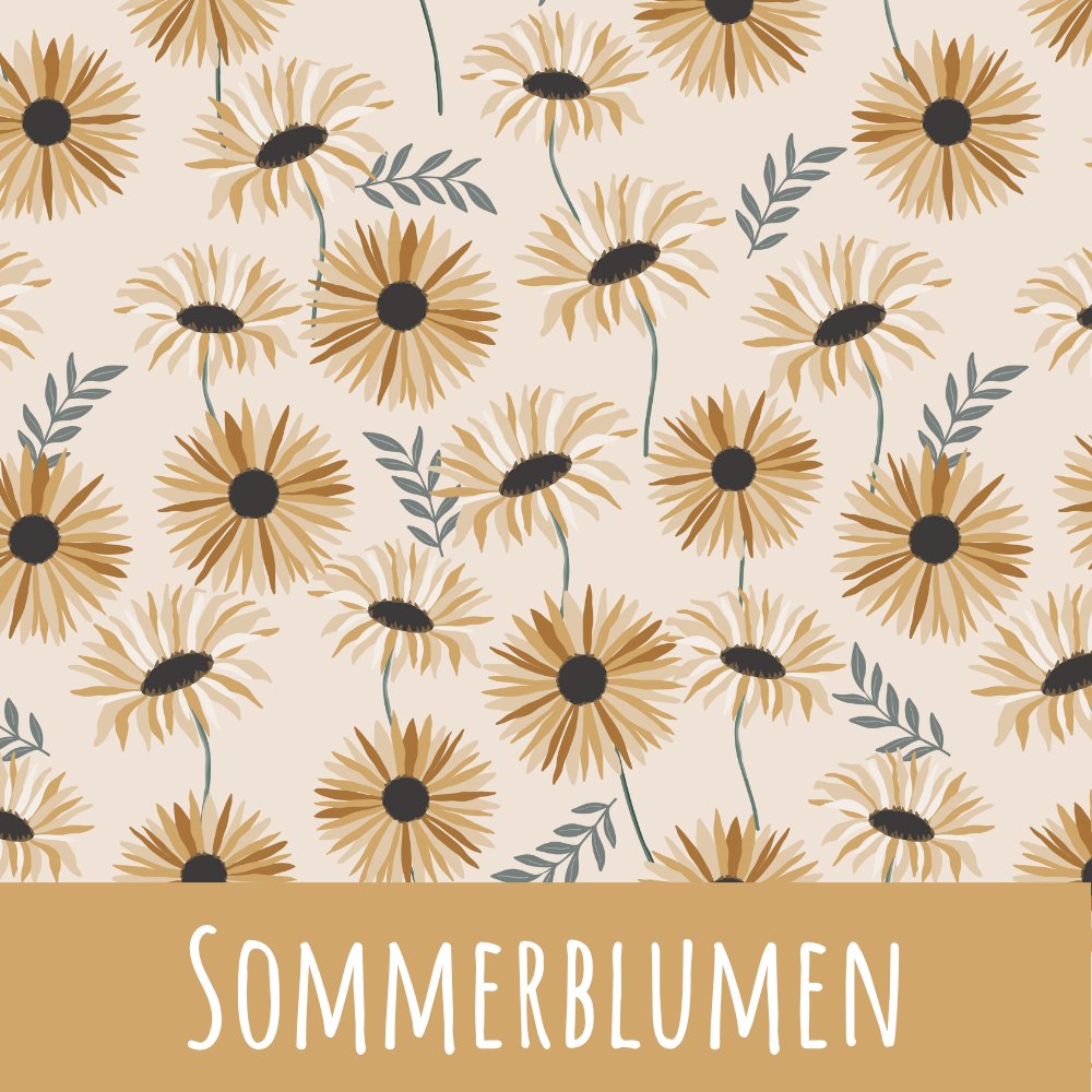 Sommerblumen Baumwolle