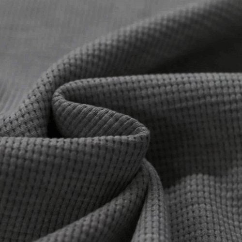 Waffelstrick Jersey dunkelgrau