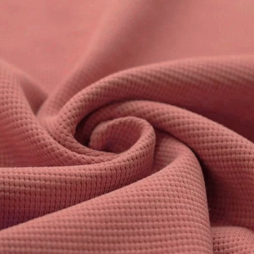 Waffelstrick Jersey lehmrosa