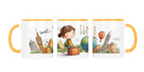 Personalisierte Keramiktasse (7 Farben) 604 Abenteurerin