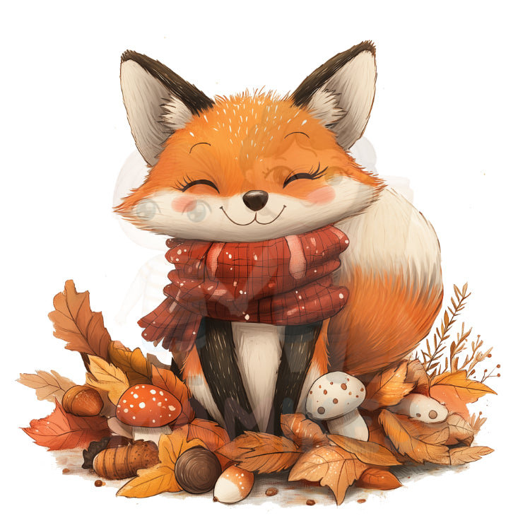Bügelbild Herbstfuchs - H050