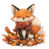 Bügelbild Herbstfuchs - H050