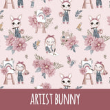 artist bunny rosa Bio-Jersey 37cm Stoffreste 17,91/m