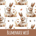 Blumenhase weiß Bio Jersey