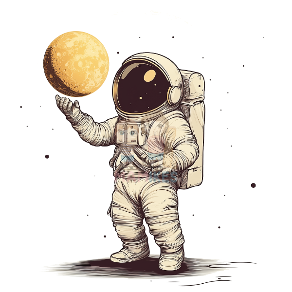 Bügelbild Astronaut - 25-043