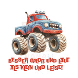 Bügelbild besser groß und laut als klein und leise! - BS009