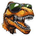 Bügelbild dino head 3 - 25-012