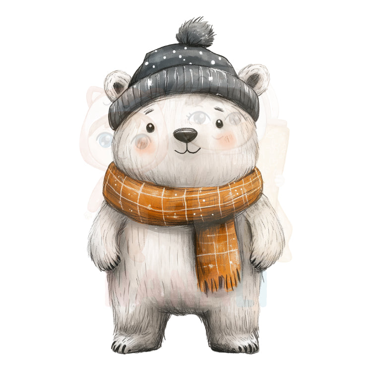 Bügelbild happy winter bear 1 - H027