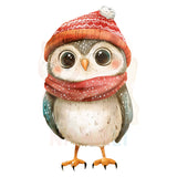 Bügelbild happy winter owl - H022