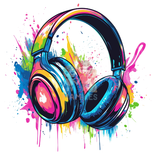 Bügelbild headphones - 25-022