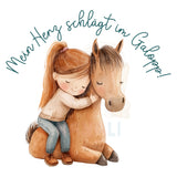 Bügelbild Mein Herz schlägt im Galopp - BS003