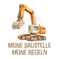 Bügelbild Meine Baustelle meine Regeln - BS011