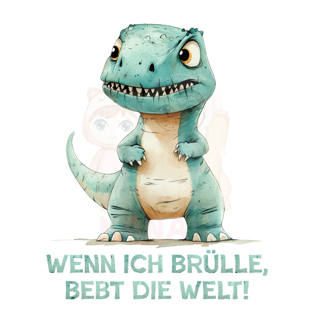 Bügelbild Wenn ich brülle, bebt die Welt! - BS013