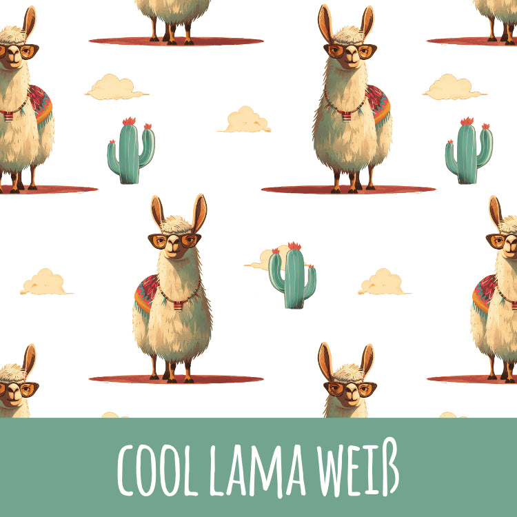 cool lama weiß Bio Jersey