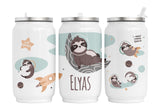Personalisierte Thermo-Edelstahl Trinkdose  12. Spacy Sloth
