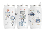 Personalisierte Thermo-Edelstahl Trinkdose  39. Robo Kids