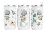 Personalisierte Thermo-Edelstahl Trinkdose  Dino Moon