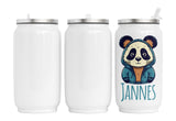 Personalisierte Thermo-Edelstahl Trinkdose  Panda