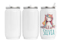 Personalisierte Thermo-Edelstahl Trinkdose  Rainbow Unicorn