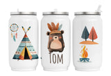 Personalisierte Thermo-Edelstahl Trinkdose  Boho Bär