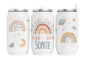 Personalisierte Thermo-Edelstahl Trinkdose  Boho rainbow mint