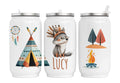 Personalisierte Thermo-Edelstahl Trinkdose  Boho Wolf