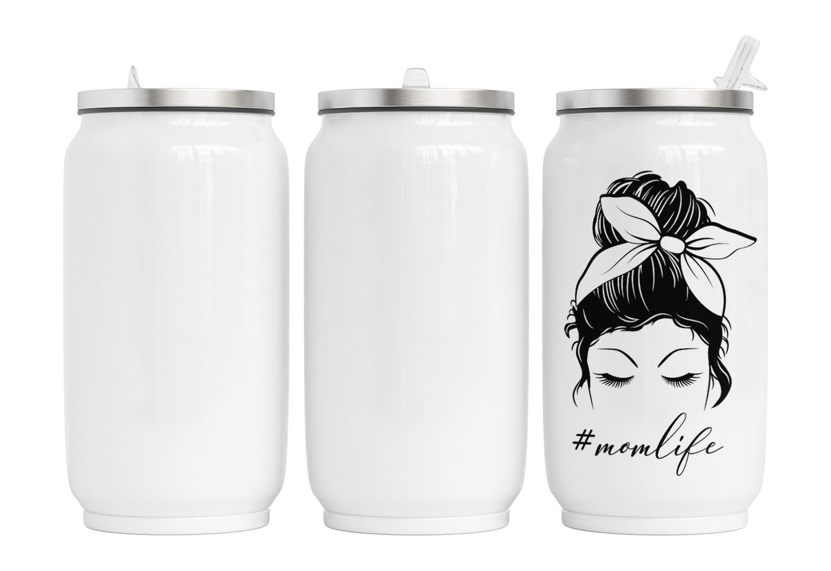 Personalisierte Thermo-Edelstahl Trinkdose  Momlife classic