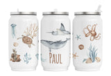 Personalisierte Thermo-Edelstahl Trinkdose  Sealife