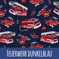 Feuerwehr dunkelblau Bio Jersey