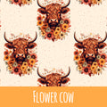 Flower Cow Bio Jersey 48cm Stoffrest 18,51€/m